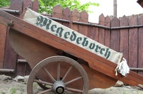 Zentrum für Mittelalterausstellungen:Megedborch在neue Spielzeit als Träger des Romanik-Sonderpreises的Pfingstsontag开始