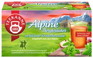 Teekanne GmbH & Co. KG: Pressemitteilung: Alpenflair in der Teetasse: TEEKANNE Alpine Bergkräuter
