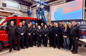 Feuerwehr Weinheim: FW Weinheim: Einsatzreiches Jahr f&uuml;r die Abteilung Oberflockenbach - Abteilung w&auml;hlt Amtstr&auml;ger und ehrt langj&auml;hrige Mitglieder