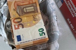 Hauptzollamt Bielefeld: HZA-BI: 50.000 Euro in Waschmittelkarton versteckt/Bielefelder Zoll verhindert Bargeldschmuggel bei Kontrolle auf A2 nahe Hamm