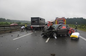 Polizeiinspektion Rotenburg: POL-ROW: Verletzte bei Verkehrsunfall auf Autobahn