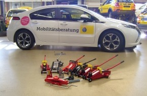 Touring Club Schweiz/Suisse/Svizzero - TCS: TCS testet Wagenheber: Bei Neuwagen oft nur gegen Aufpreis erhältlich