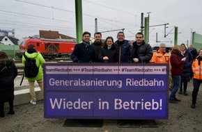 Drees & Sommer SE: Rekordtempo für die Riedbahn: Mammutaufgabe in nur fünf Monaten bewältigt