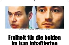 VDZ Verband Deutscher Zeitschriftenverleger: Verleger- und Journalistenverbände starten Kampagne zur Freilassung der im Iran inhaftierten Journalisten (mit Bild)