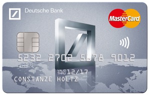 Deutsche Bank AG: Deutsche Bank mit neuer Kreditkarte speziell für Reise und Urlaub / Deutsche Bank MasterCard Travel mit umfangreichen Leistungen rund ums Reisen / einfach und sicher kontaktlos bezahlen (FOTO)