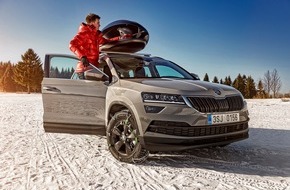 Skoda Auto Deutschland GmbH: Mit SKODA sicher und bequem in den Skiurlaub (FOTO)