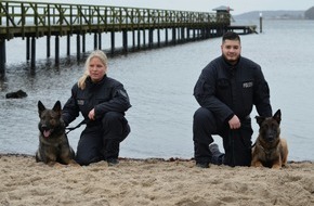 Polizeidirektion Flensburg: POL-FL: Vierbeiniger Nachwuchs bei der PD Flensburg - Zwei neue Diensthunde verstärken seit Dezember die Hundestaffel
