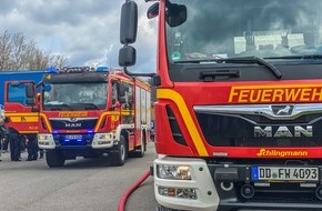 Feuerwehr Dresden: FW Dresden: Brand in Erstaufnahmeeinrichtung für Asylbewerber