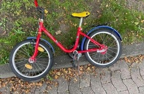 Polizei Wolfsburg: POL-WOB: Besitzer von Kinderfahrrad gesucht