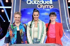 ARD Das Erste: Adriane Rickel und Annegret Schenkel jagen den "Quizduell-Olymp" / Am Freitag, 15. September, 18:50 Uhr im Ersten bei Esther Sedlaczek