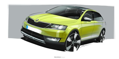 Skoda Auto Deutschland GmbH: Der neue SKODA Rapid Spaceback ScoutLine: junger Kompakter im Abenteuer-Look (FOTO)