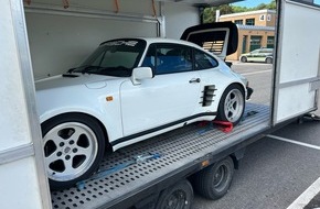 Hauptzollamt Singen: HZA-SI: Zollkontrolle an der A81 - Porsche im Wert von 99.000 Schweizer Franken nachverzollt