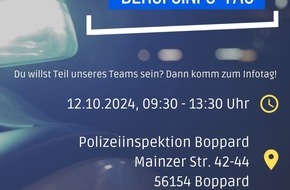 Polizeidirektion Koblenz: POL-PDKO: Berufswunsch Polizist/in? Polizei Boppard gewährt Blick hinter die Kulissen