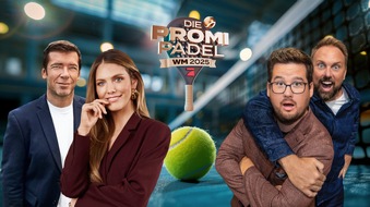 ProSieben: Steven Gätjen, Vivi Geppert, Marco Hagemann und Chris Tall: ProSieben und Joyn präsentieren das Expertenteam für "Die Promi Padel WM" am Samstag, 18. Oktober, live