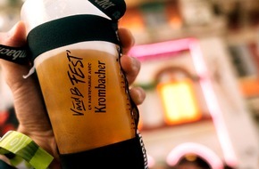 Krombacher Brauerei GmbH & Co.: Krombacher apporte le goût de la bière naturelle au V and B Fest' 2023