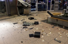 Polizei Minden-Lübbecke: POL-MI: Geldautomat im Werre-Park gesprengt