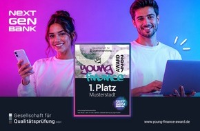 Gesellschaft f&uuml;r Qualit&auml;tspr&uuml;fung mbH: Young Finance Award 2027 pr&auml;sentiert die besten NextGen Banken in mehr als 200 St&auml;dten