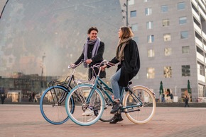 Pressemitteilung: Neuer Fahrrad-Service für touristische Geschäftskunden. Swapfiets for Business als Mobilitätslösung für Gastgewerbe und Tourismusbüros.