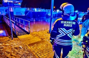 Freiwillige Feuerwehr Hünxe: FW Hünxe: Kollision zweier Schiffe - Havarie auf dem Wesel-Datteln-Kanal