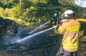 Feuerwehr Detmold: FW-DT: Feuer im Wald und Ölspur beschäftigen Detmolder Wehr