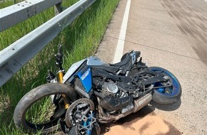 Polizeiautobahnstation Kaiserslautern und Zentrale Verkehrsdienste: POL-PASTKL: Schwerer Verkehrsunfall mit Kraftrad