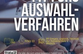 Polizeipräsidium Trier: POL-PPTR: Polizeipräsidium bietet Bewerbungstraining zum Polizeiberuf an