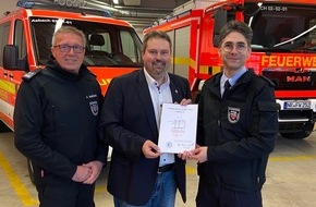 Feuerwehr VG Asbach: FW VG Asbach: Feuerwehrarzt in der Verbandsgemeinde Asbach ernannt