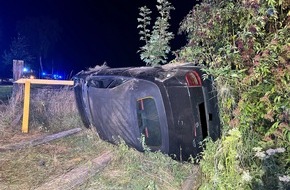 Polizei Minden-L&uuml;bbecke: POL-MI: Auto &uuml;berschl&auml;gt sich