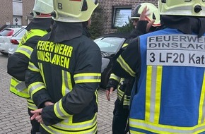 Feuerwehr Dinslaken: FW Dinslaken: Schnelle Feuerwehr sorgt für einen glimpflich verlaufenen Wohnungsbrand