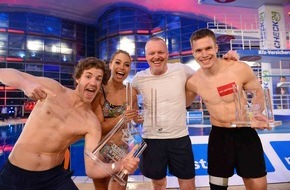 ProSieben: "TV total Turmspringen 2014" macht ProSieben zum Marktführer am Samstag / Miss Ronja springt zum Doppelgold, Stefan Raab und Elton verpassen knapp das Treppchen