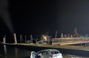 Polizeidirektion Flensburg: POL-FL: Arnis: 74-Jähriger fährt über Slipanlage in die Schlei