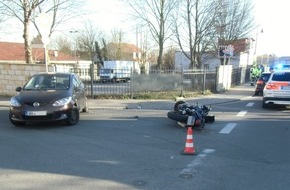 Polizeidirektion Worms: POL-PDWO: Motorradfahrer schwer verletzt