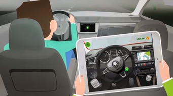 Skoda Auto Deutschland GmbH: SKODA LittleDriver App: cooles Cruisen für Kids auf Tablet (FOTO)