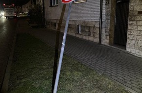Landespolizeiinspektion Nordhausen: LPI-NDH: Sachbeschädigung an Verkehrszeichen