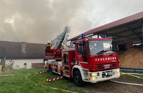 Kreisfeuerwehrverband Bodenseekreis e. V.: KFV Bodenseekreis: Feuerwehr löscht Großbrand