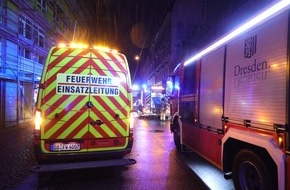 Feuerwehr Dresden: FW Dresden: Wohnungsbrand mit sehr starker Rauchentwicklung