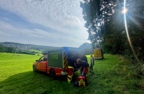 Feuerwehr Sprockhövel: FW-EN: Person im unwegsamen Gelände gestürzt - Überörtliche Unterstützung durch die Feuerwehr Ennepetal