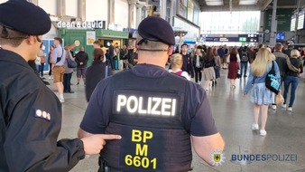 Bundespolizeidirektion München: Bundespolizeidirektion München: Erneut Gewaltdelikte im Bahnbereich / Einsatzreicher Montag