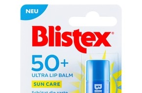 Blistex: Von der Sonne geküsst: Der neue Blistex Sun 50+ Ultra bietet sehr hohen Sonnenschutz für die empfindliche Lippenhaut