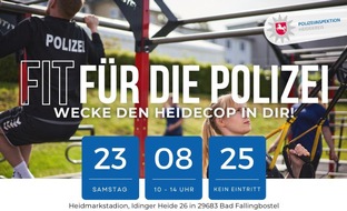 Polizeiinspektion Heidekreis: POL-HK: +++ SAVE THE DATE +++ Fit für die Polizei - wecke den Heidecop in Dir!