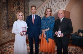 F&uuml;rstentum Liechtenstein: Ordensverleihung auf Schloss Vaduz