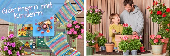 Pelargonium for Europe: Gärtnern mit Kindern: Blühende Familienheime mit Geranien