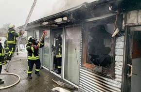Freiwillige Feuerwehr der Stadt Goch: FF Goch: Defekter Gasofen verursacht Gebäudebrand