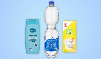 Kaufland: After Sun Lotion, Mineralwasser und Speisesalz - Öko-Test bewertet drei Kaufland-Eigenmarkenartikel mit Top-Ergebnissen