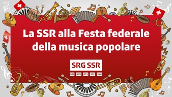 SRG SSR: La SSR è partner mediatico della Festa federale della musica popolare di Bellinzona