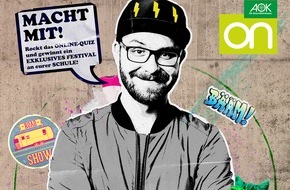 AOK-Bundesverband: Jetzt wird die Schule zum Festivalgelände: Die AOK-Schulmeister gewinnen ein Musikfestival mit Mark Forster, DieLochis und den Flying Steps