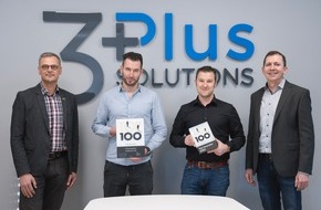 3 Plus Solutions GmbH & Co. KG: 3 Plus Solutions erhält TOP-100-Siegel für erfolgreiches Innovationsmanagement / IT- und Marketinganbieter gehört zu den innovativsten Mittelständlern Deutschlands