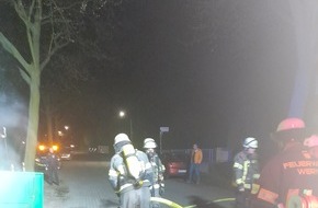 Freiwillige Feuerwehr Werne: FW-WRN: FEUER_1 - LZ1 - Altkleidercontainer brennt