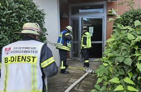 Freiwillige Feuerwehr Königswinter: FW Königswinter: Schwelbrand in Nebengebäude des Schulzentrums Königswinter