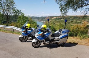 Polizeipräsidium Koblenz: POL-PPKO: Koblenz und Untermosel: Polizei kontrolliert und lobt Zweiradfahrer